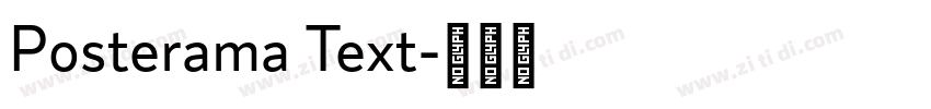 Posterama Text字体转换